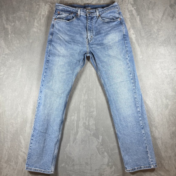Levi's Other - Levis 505 Regular Fit Mens 34x30 Light Wash Straight Leg Jeans Blue Denim